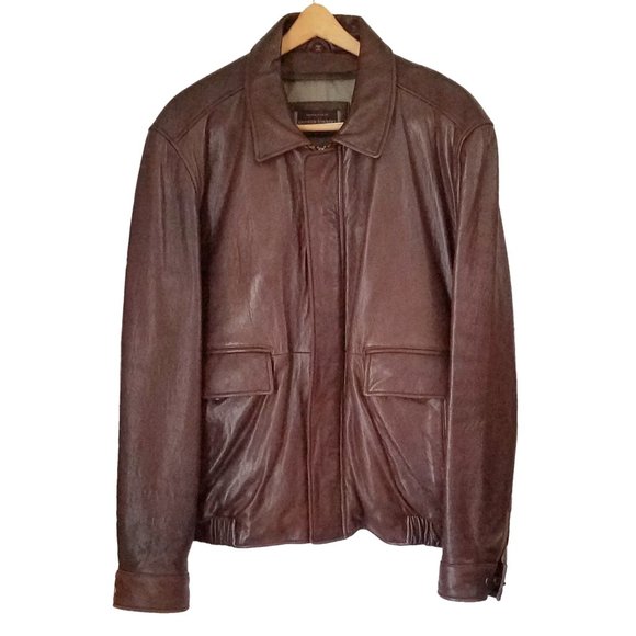 Johnston & Murphy Lambskin Leather Jacket XL - Picture 2 of 9